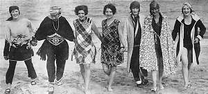 Fun at the beach in 1930s